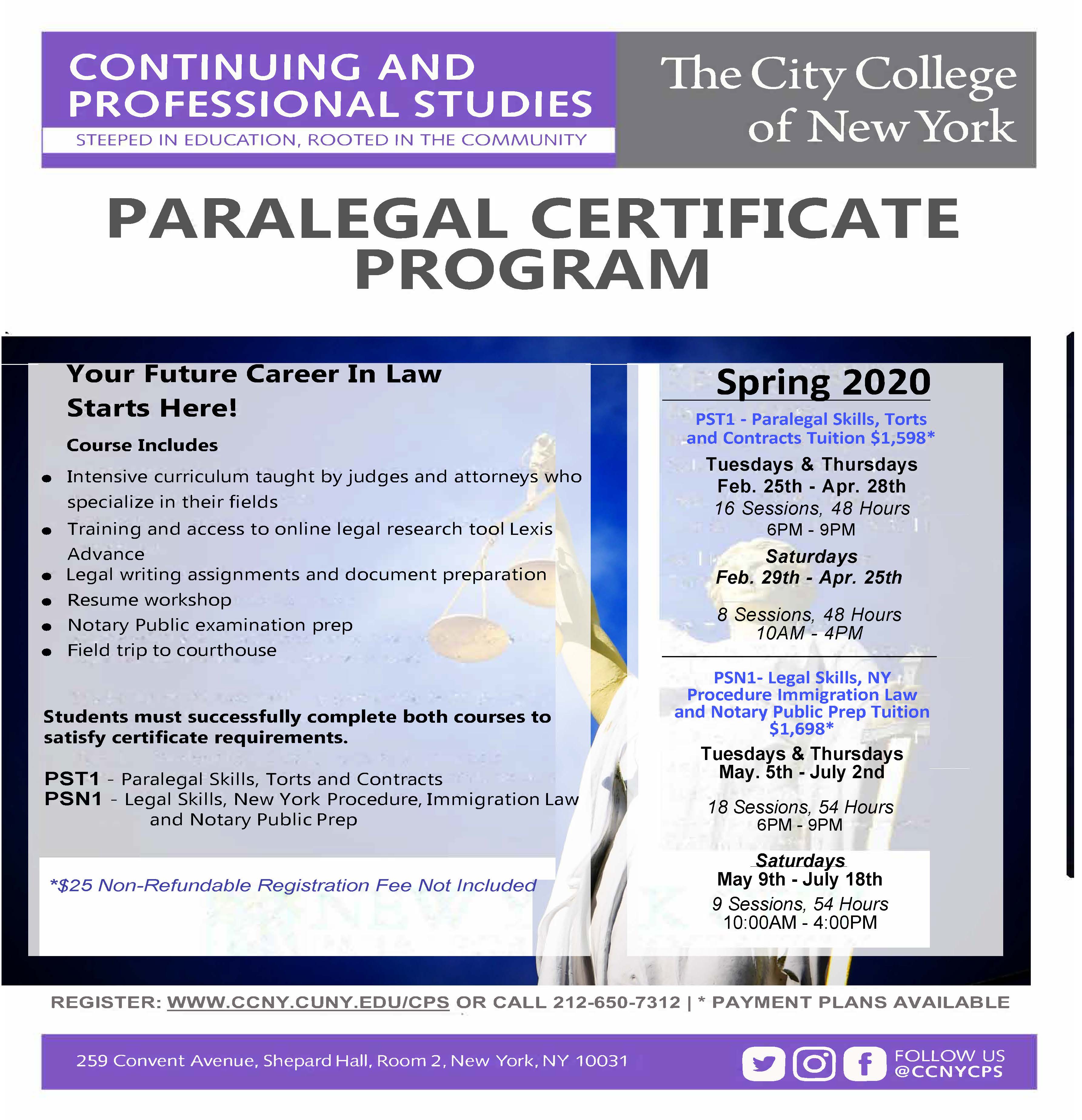 Paralegal Certificate Nyc TUTORE ORG Master of Documents